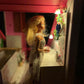 AirAds Dollhouse 1:12 Scale Dollhouse Miniature Elegant Lighting Wall lamp 2-arms LED Light Battery ON/Off Switch