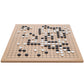 WE Games Go Game Set 11.75 Inch - Traditional Go Set with Light Wooden Board 19 Tiles, Wood Veneer Goban, Strategy Board Games for Adults, Go Board