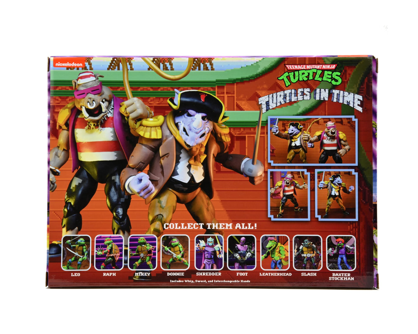 NECA TMNT Turtles in Times - Pirate Rocksteady & Bebop - 7" Scale Action Figures