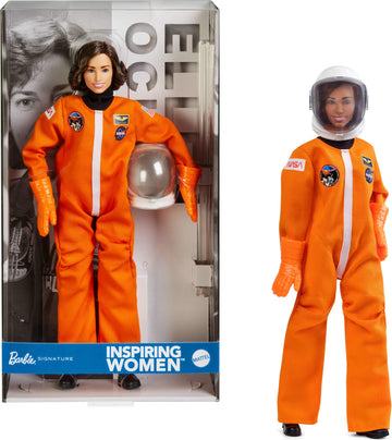 Barbie Signature Inspiring Women Fashion Doll, Ellen Ochoa Collectible in Astronaut Space Suit with Accessories Including Helmet