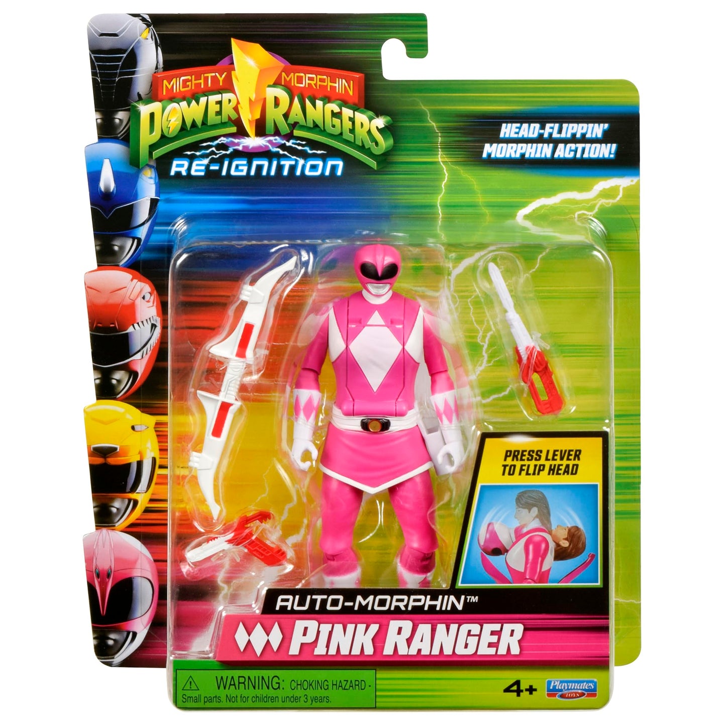 Power Rangers Mighty Morphin Re-Ignition - Auto-Morphin Pink Ranger Action Figure by Playmates Toys