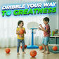 7-Inch Mini Basketballs Size 3 (3-Pack) Rubber w/ Hand Pump for Mini Hoops