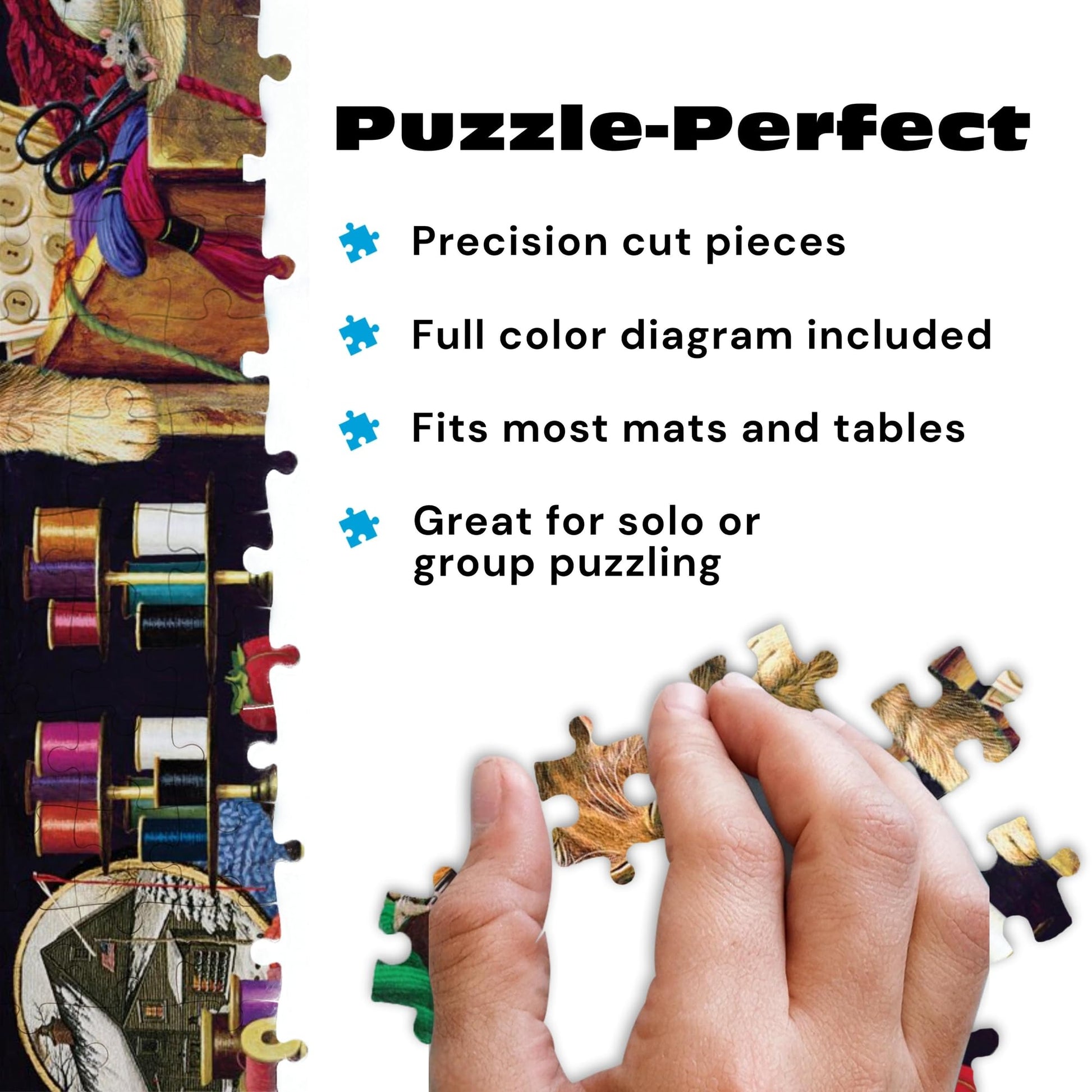 Buffalo Games - Charles Wysocki Yarn Duty - 750 Piece Puzzle for Adults