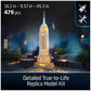 4D Build Empire State Building Replica 3D Puzzle Model Kit for Adults