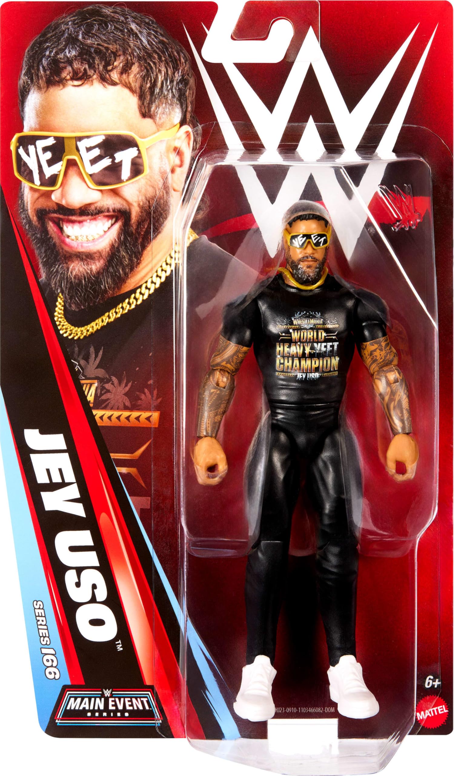 Mattel WWE Jey USO Play & Display Action Figure