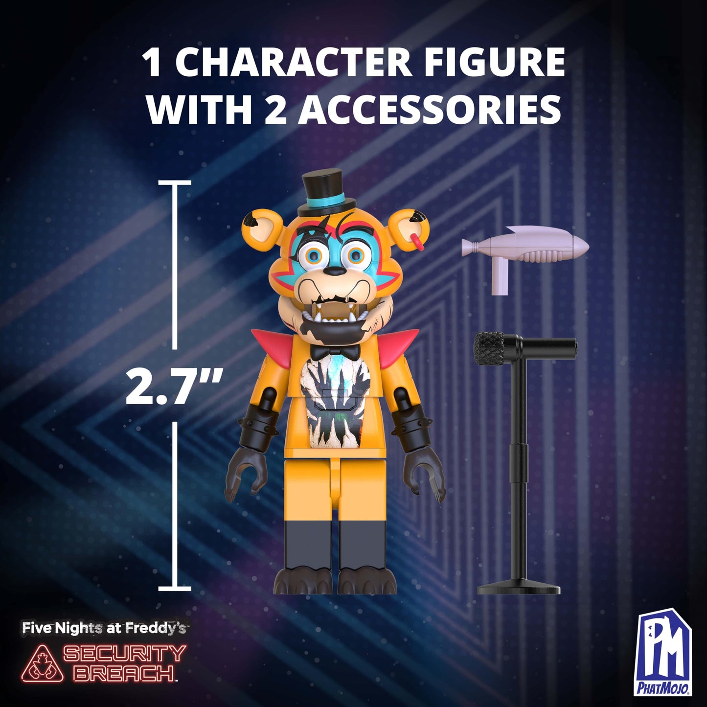 Five Nights at Freddy's - Phat$tacks Shattered Freddy's Charging Station Playset (123 Pieces, Series 1)