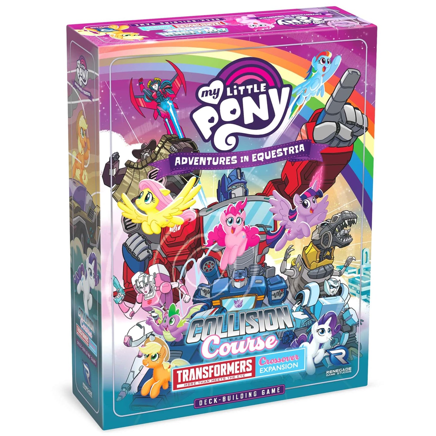 Renegade Game Studios My Little Pony Deck Building Game: Transformers Crossover Expansion with Autobots & Mane Six