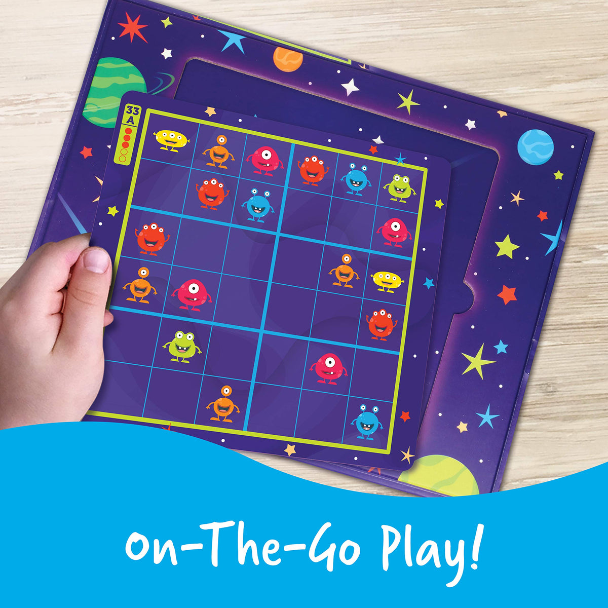Learning Resources Magnetic Space Sudoku - 72 Pieces, Ages 4+ Space Games for Kids, Sudoku for Kids