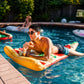 Coconut Outdoor Deluxe Pizza Slice Pool Float - Inflatable Raft - Durable Long Lasting Lounger Float and Water Toy - Fun Decoration for Parties