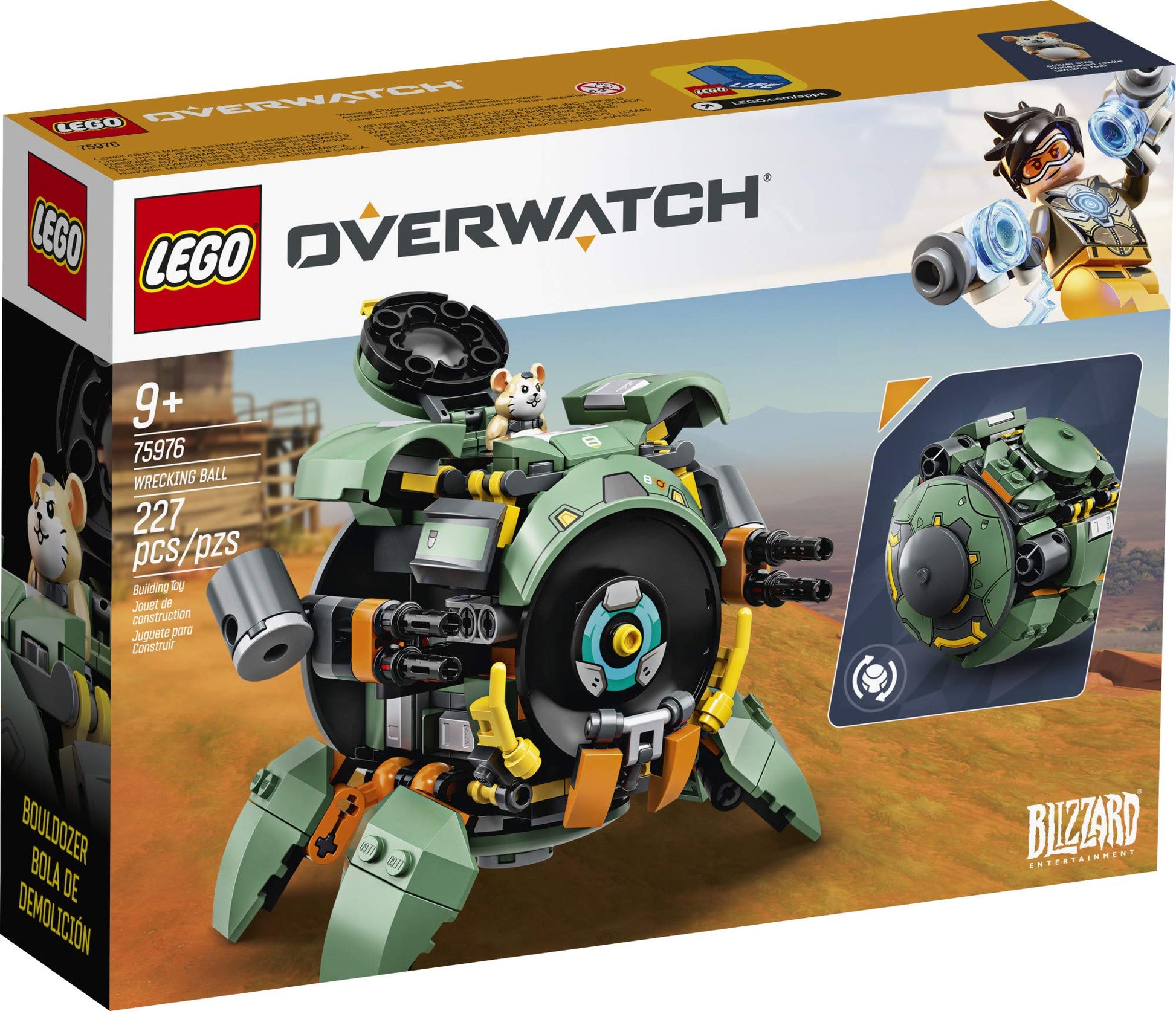 LEGO Overwatch Wrecking Ball 75976 Building Kit, Overwatch Toy for Girls and Boys Aged 9+ (227 Pieces)