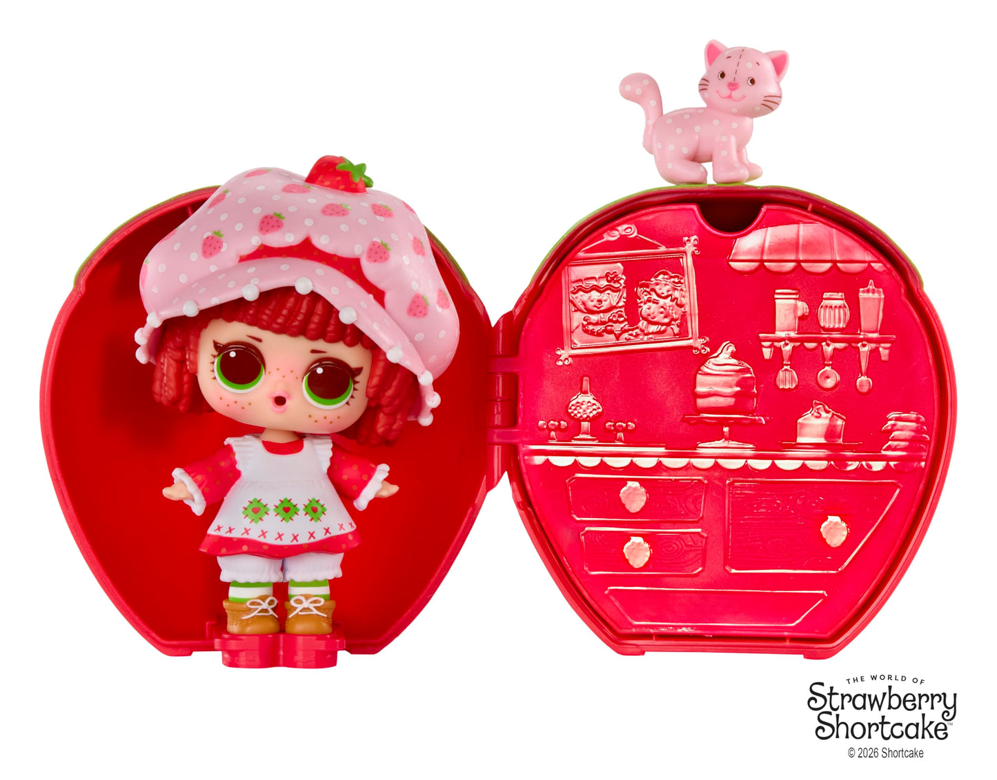 LOL Surprise Loves The World of Strawberry Shortcake Tots with Scented Dolls, Pets, and Transforming Strawberry House Playset - Gift for Kids Ages 4+