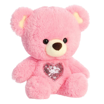 Aurora® Heartwarming Valentine Heart for You Bear™ Stuffed Animal - Decorative Charm - Loveable Companions - Pink 13 Inches