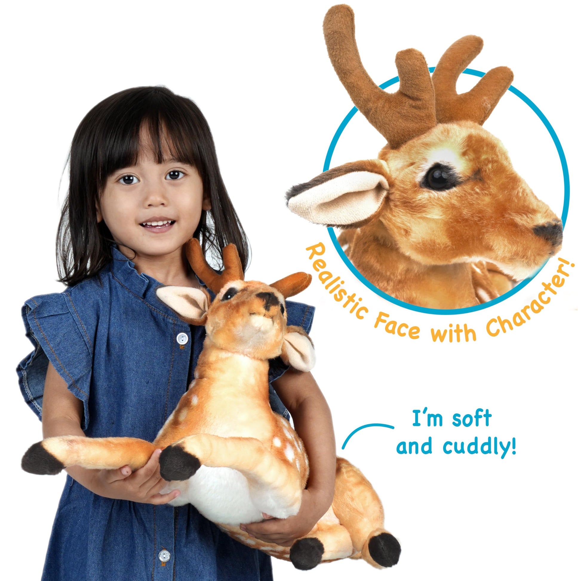 TigerHart Dorbin The Deer - 21 Inch Stuffed Animal Plush