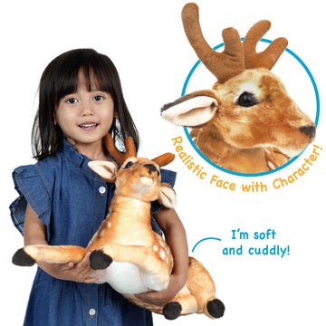 TigerHart Dorbin The Deer - 21 Inch Stuffed Animal Plush