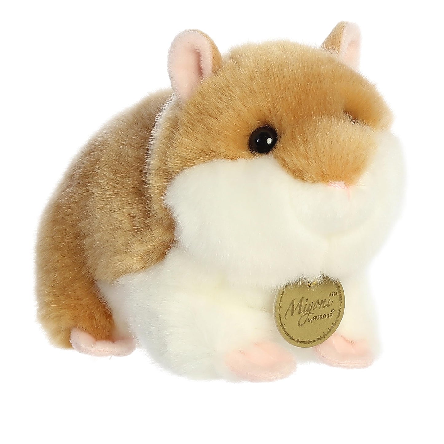 Aurora® Realistic Miyoni® Hamster Stuffed Animal - Lifelike Details Make a Cherished Companion - Perfect for Decorating Bedrooms or Classrooms - Brown