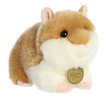 Aurora® Realistic Miyoni® Hamster Stuffed Animal - Lifelike Details Make a Cherished Companion - Perfect for Decorating Bedrooms or Classrooms - Brown