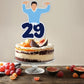 Twenty-Nine Birthday Cake Topper - Glitter New Girl 29th Party Decorations I'm 29 Folks, What's Up? Birthday Party Cake Décor For Women
