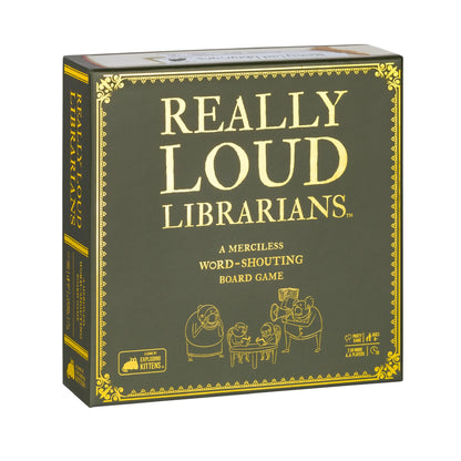 Exploding Kittens Really Loud Librarians, 2+ Players, Age 8+ Word Game