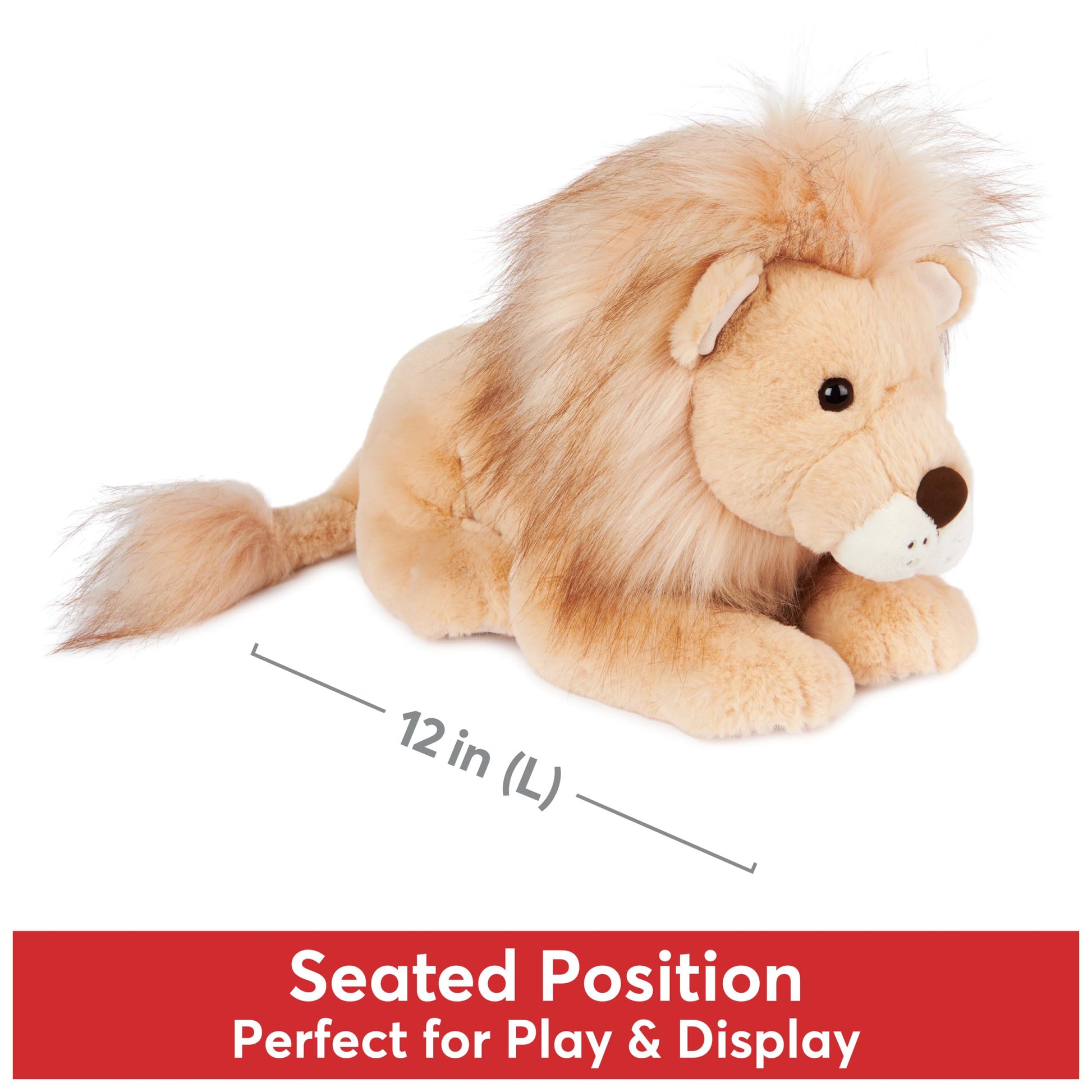GUND Regis 12-Inch Lion Stuffed Animal Sensory Toy, Ages 0+