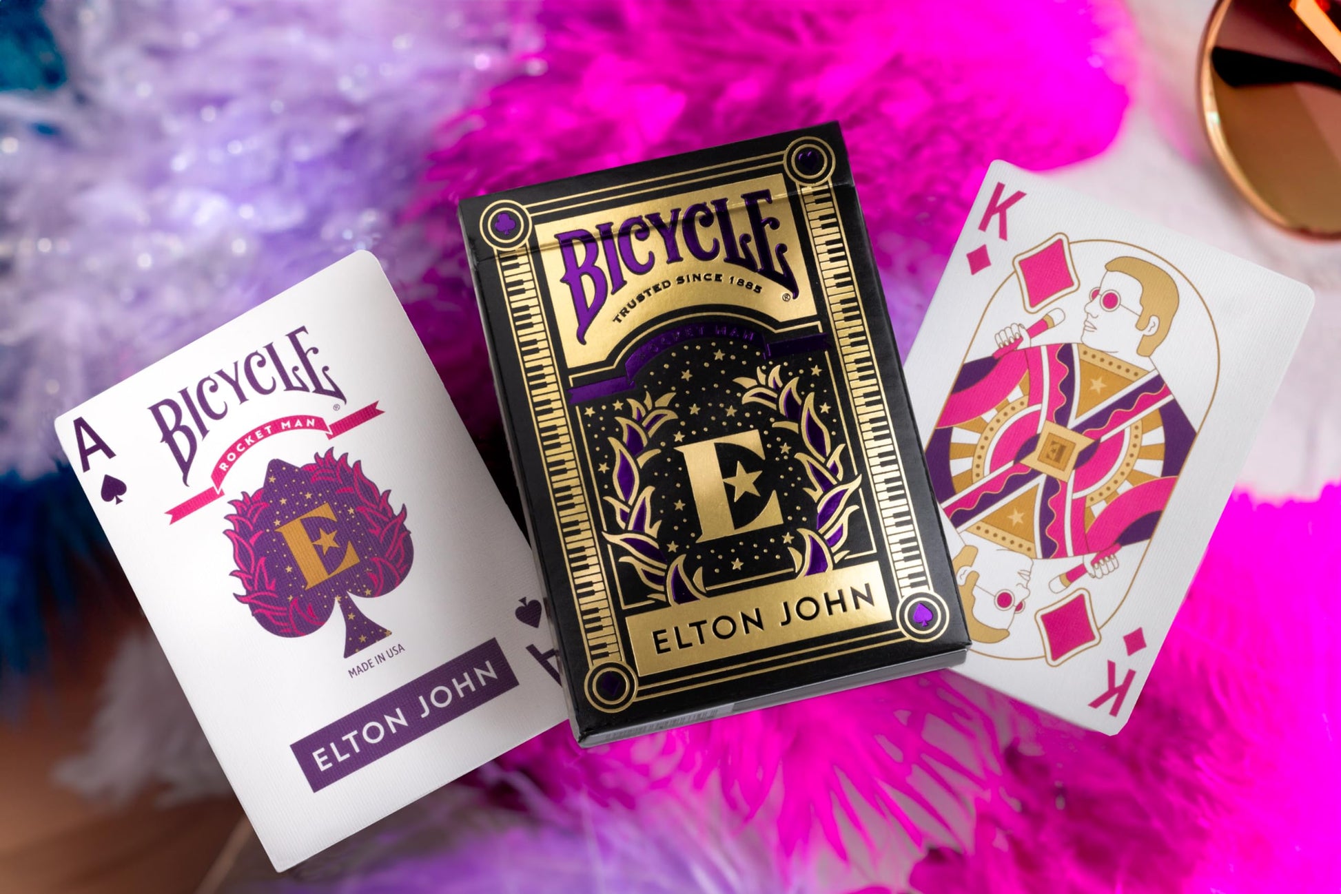 Bicycle Elton John Purple Playing Cards, 1 Deck