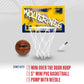 Franklin Sports Over the Door Basketball Hoop Set with Mini Ball - Michigan