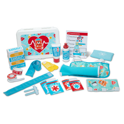 Melissa & Doug Get Well First Aid Kit Play Set - 25 Toy Pieces