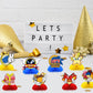 8Pcs Blue Hedgehog Party supplies set Honeycomb Centerpieces Double Sided Table Topper for Birthday Decorations