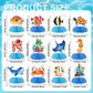 12 pcs Ocean Sea Animals Honeycomb Centerpieces Ocean Themed Birthday Party Decorations Tropical Beach Themed Party Decorations Fish Crab Turtle