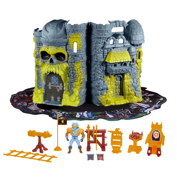 Masters of the Universe Vintage Castle Grayskull Playset with Display Mat & Spaceman Figure, Jawbridge & Other Features & Accessories (Amazon