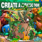 GLAHORSE 26 PCS Dinosaur Cake Toppers With Dinosaur Eggs Leaves Trees Cake Decorations For Birthday Party,dinosaur Themed party, Wild Animals