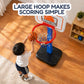 Homeli Toddler Basketball Hoop for Indoor Outdoor Play, Adjustable Mini Basketball Hoop with 3 Soft Balls & Pump, Easy to Assemble Basketball Goal