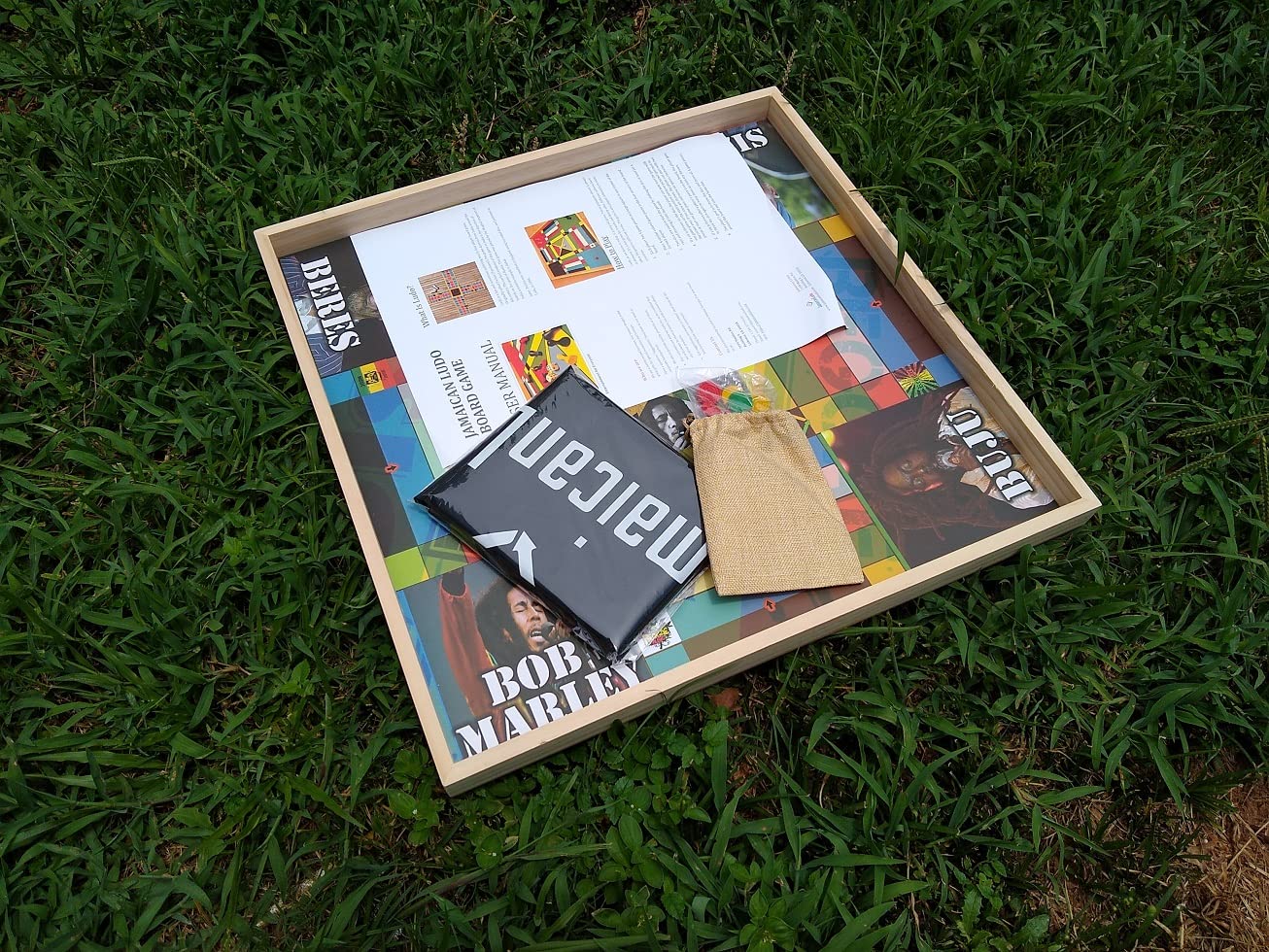 Jamaican Ludo Reggae Legends Edition v2.0 | 24in x 24in Board Game | Family Game Night Activity | Fun Easy Multi-Player Entertainment