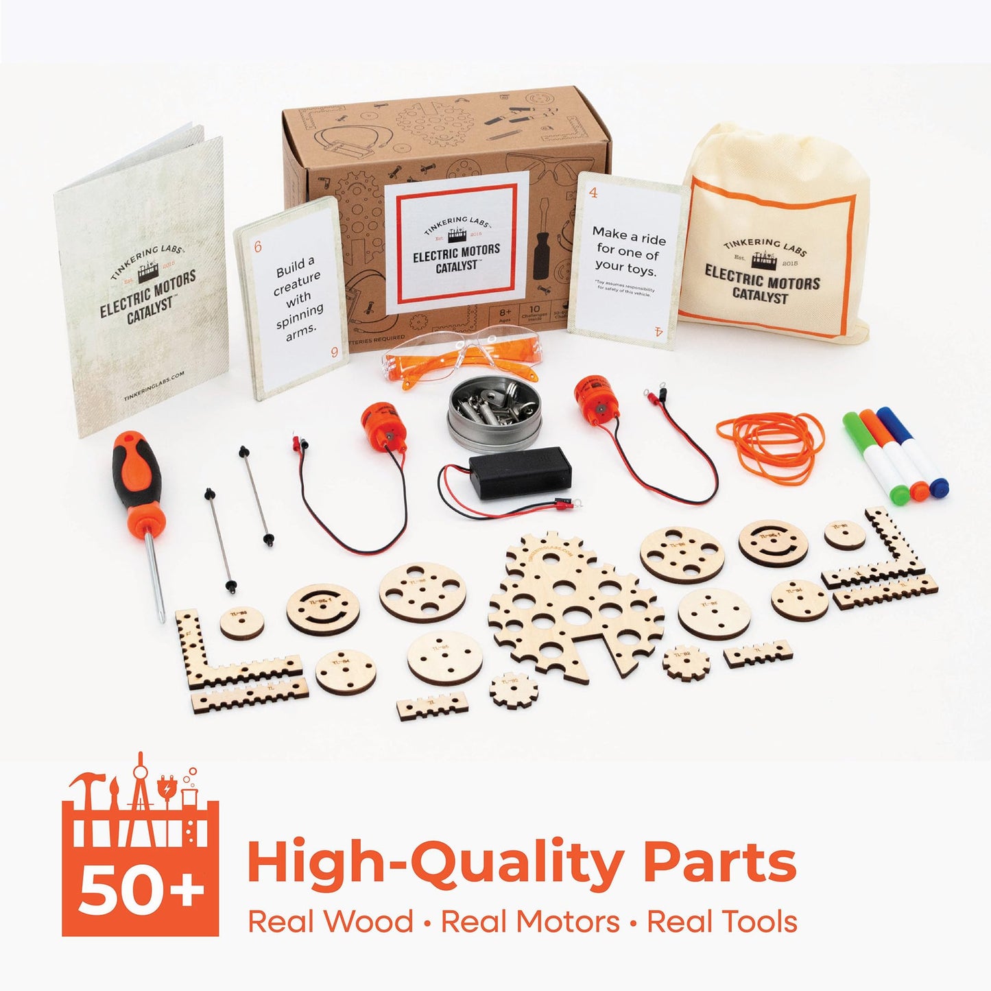 Tinkering Labs STEM Kits for Kids Age 8-10 | Inventors Kids Science Kit, Robot Building, and Engineering with Electricity Circuits | Coolest DIY Toys