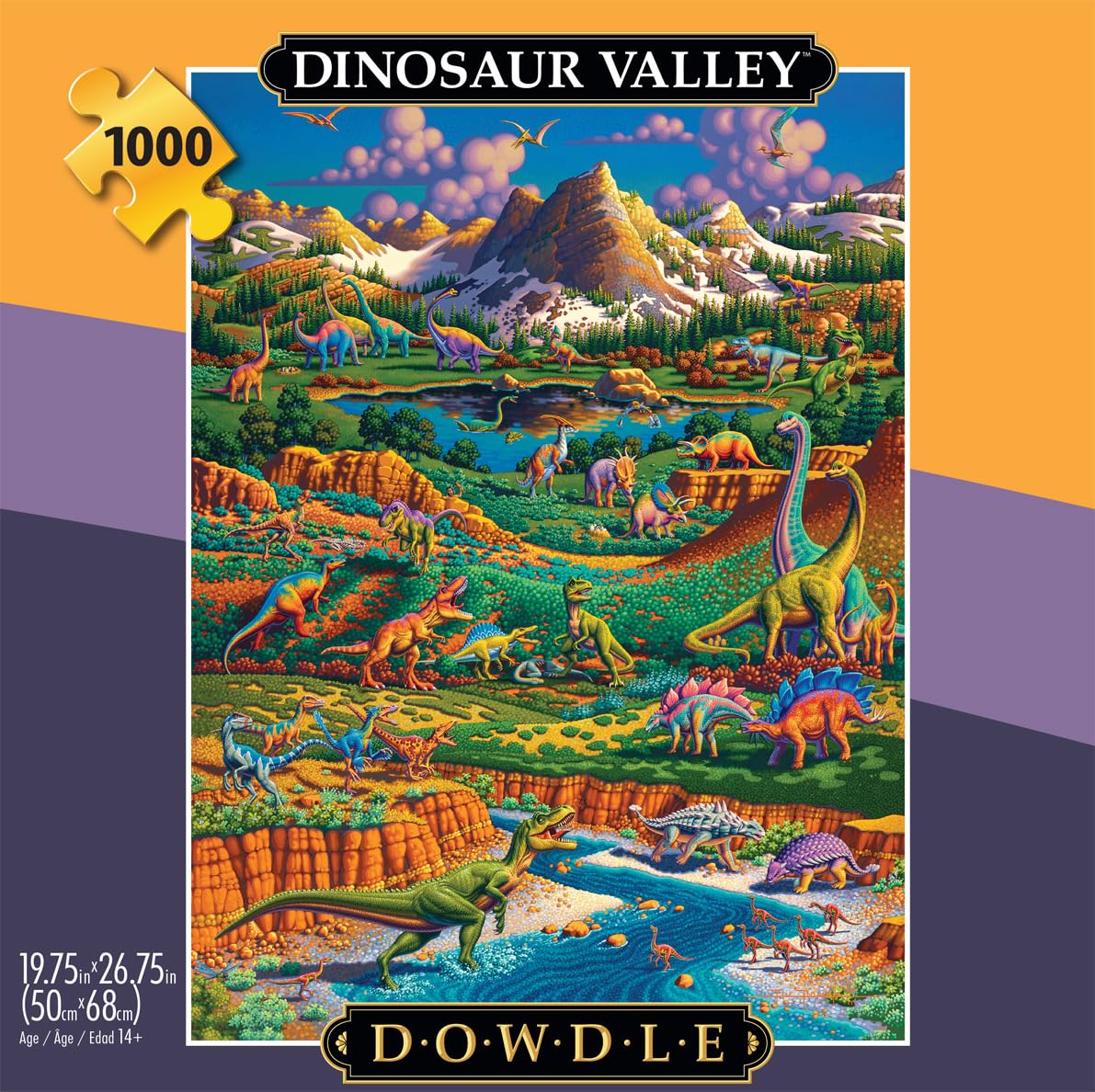 Buffalo Games - Eric Dowdle Dinosaur Valley - 1000 Piece Puzzle for Adults