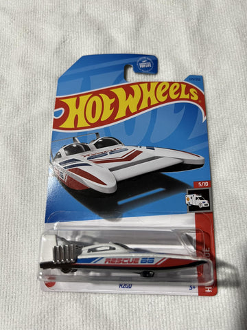 Hot Wheels H2GO Red and White Boat 1:64 Scale 1.5 x 4.5 x 6.5 inches 3+ Years Unisex Adults