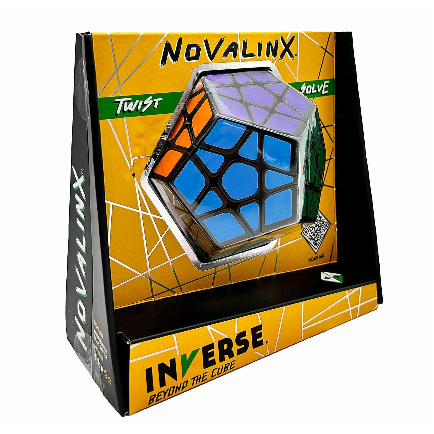 Project Genius | Inverse: Reflectron Twist & Solve Puzzle - Difficulty Level: Hard, Uneven Mirror Design Handheld Puzzle, Fun Décor & Gift Idea