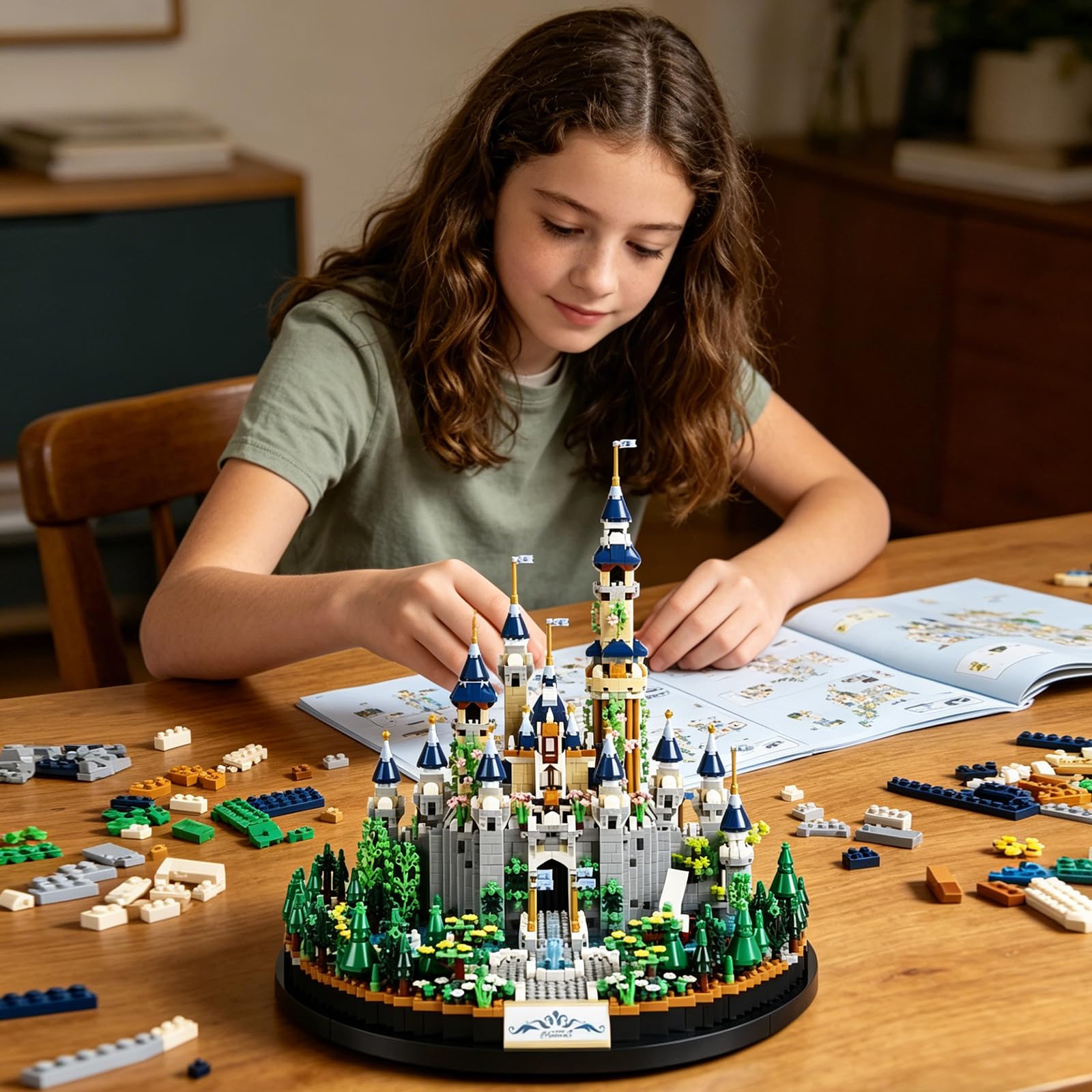 DOLBLOCK Princess Castle Micro Building Set for Adults, Architecture Mini Building Collection Model Kit (Not Compatible with Lego), Unique Gift