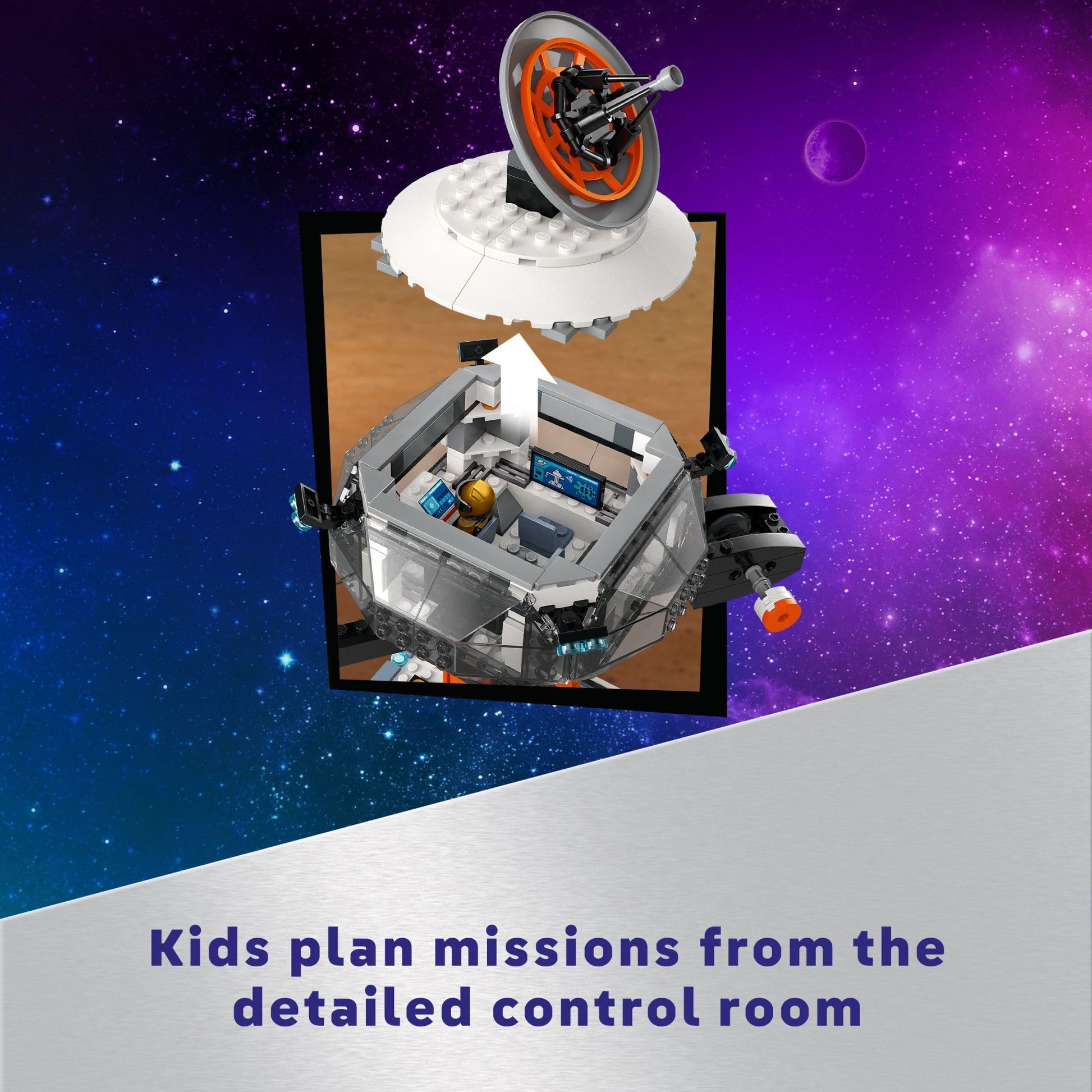 LEGO City Space Base and Rocket Launchpad, Planet Exploration Toy, Building Kit for Creative Role Play, Rocket Ship Toy for Kids Ages 8 Plus, 6