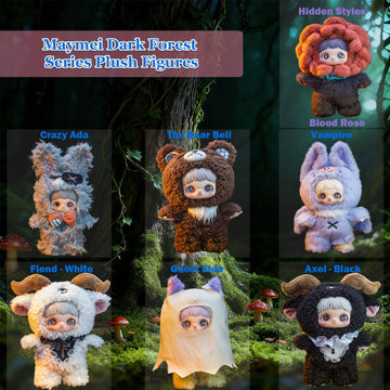Waicommen Nommi Maymei Dark Forest Series Blind Plush Box, 1PC (1 of 7 Possible Styles), 6 Regular Figure and 1 Hidden Figure, for 15 Years Old and Up
