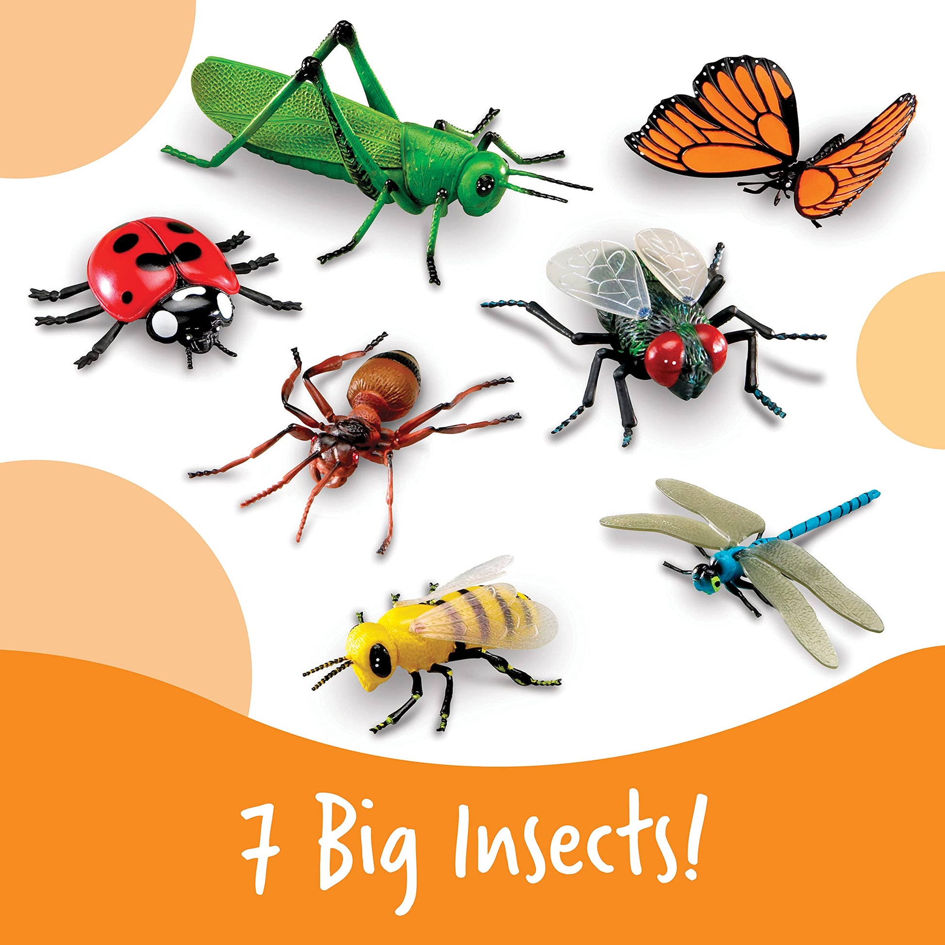 Learning Resources Jumbo Insects - Animal Toys for Kids, Toddler Preschool Science, Fine Motor Skills, Gifts for Boys and Girls, Ages 3+