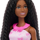 Barbie Easy to Dress Dolls Assortment with Brunette Brushable Hair
