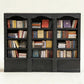 1:18 Scale Large Wall Bookshelf for Dollhouse - 3D Printed Bookcase Model for Miniature Books Collection (Black)