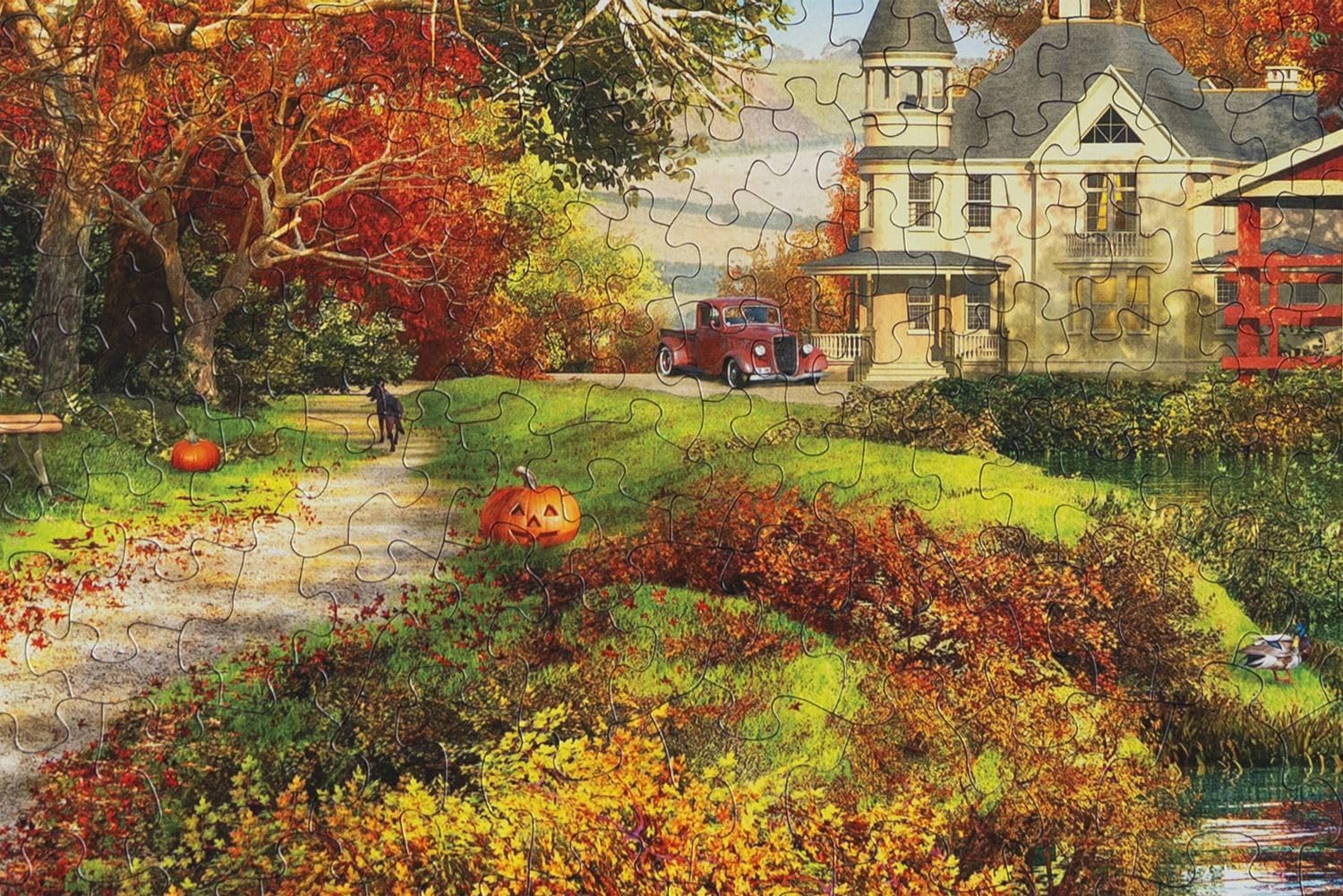 Springbok Autumn Barn 400 Piece Jigsaw Puzzle for Families