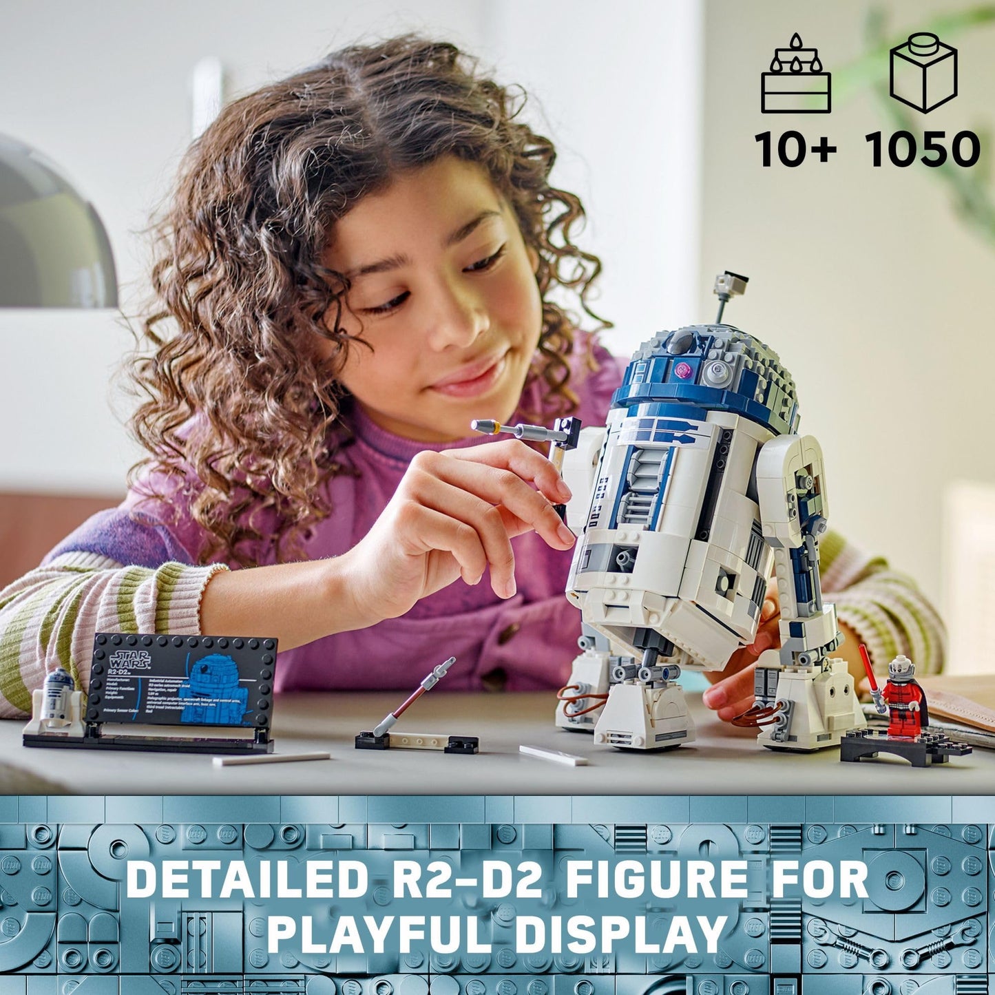 LEGO Star Wars R2-D2 Building Toy Set - Play or Display Star Wars Toy for Boys & Girls, Ages 10+ - Gift Ideas for Kids & Fans - Includes 25th