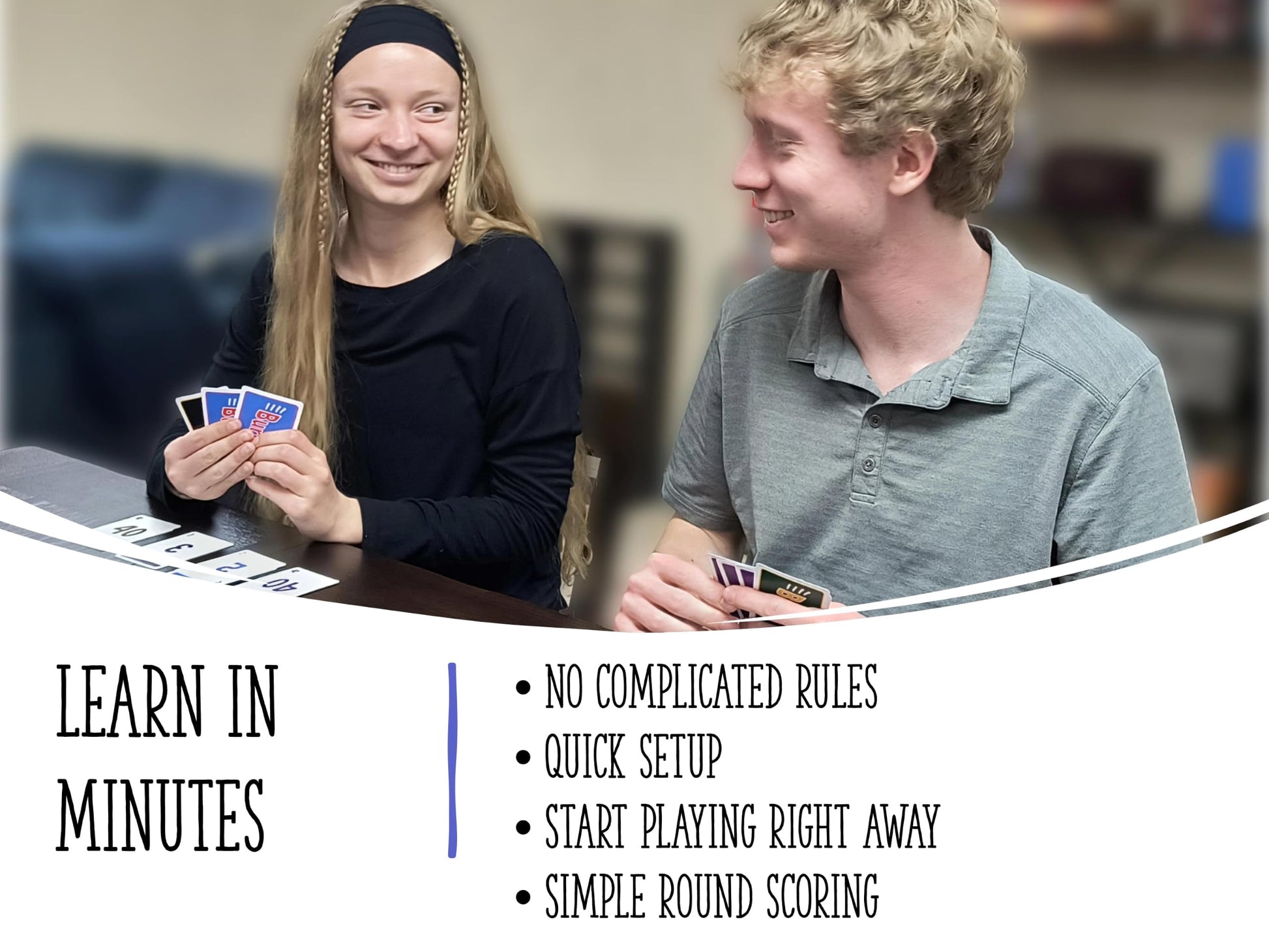 Tylee Tisdale Burum Card Game - Easy-to-Learn Family Card Game for 3-12 Players, Unique Sweep-the-Pile Gameplay, Fun for Kids, Teens & Adults, Great