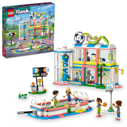 LEGO Friends Sports Center 41744 Building Toy Set, Fun for Boys and Girls Ages 8 and up, Includes Football, Basketball and Tennis Games, A Fun Gift