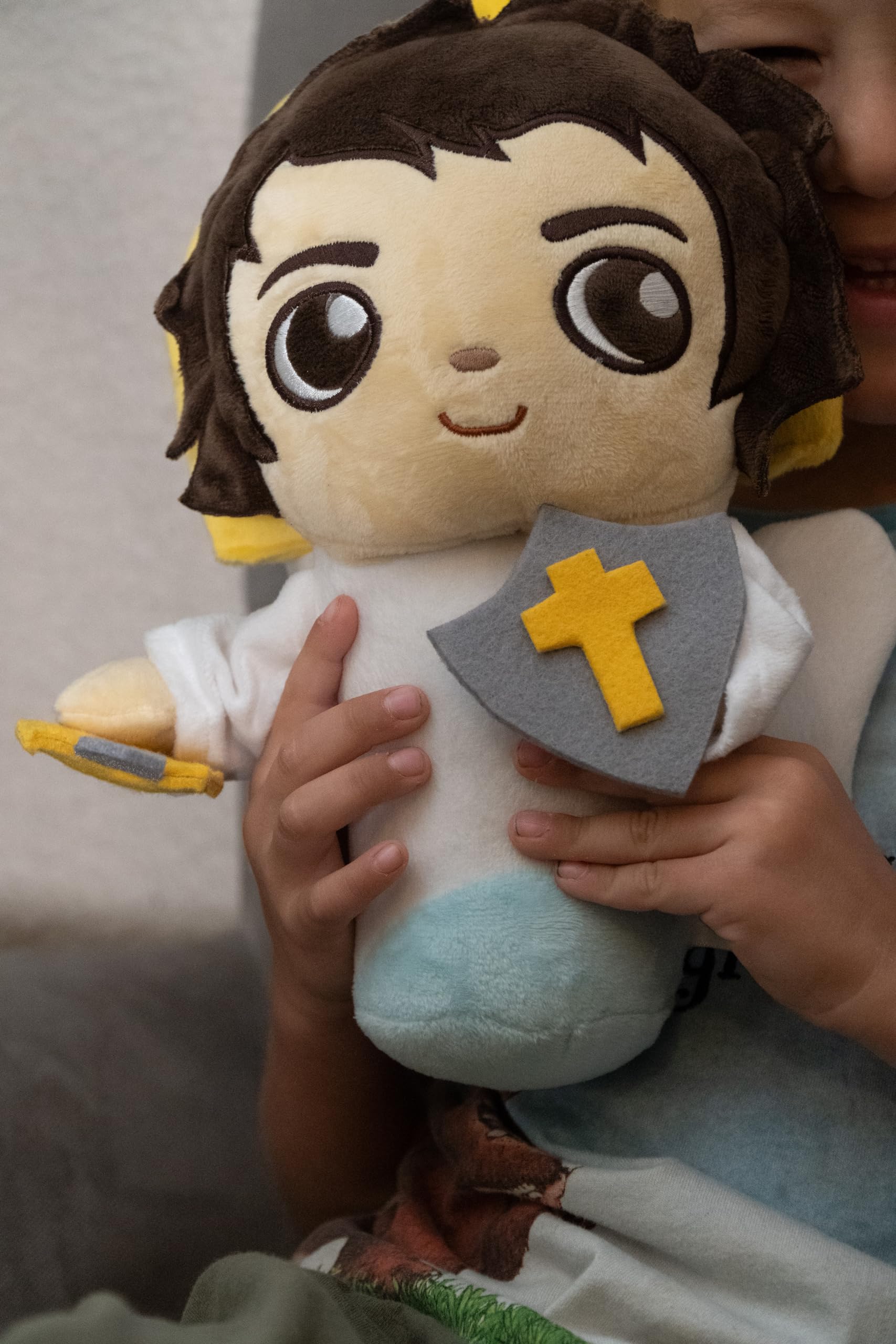 Molten Mythos Guardian Angel Plushie - Perfect for Baby Gifts, Baptism Gifts, Catholic Gifts, Christian Gifts, for Your Godson or Goddaughter, Baby