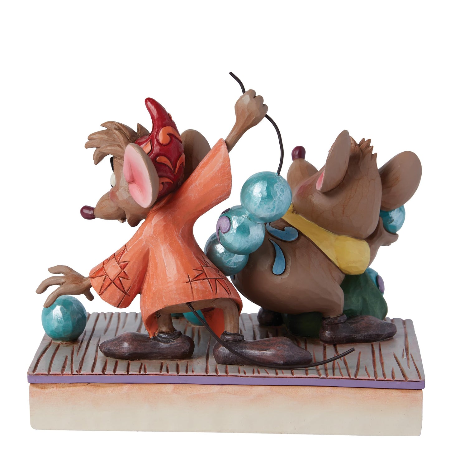 Enesco Disney Traditions Collection by Jim Shore Cinderella Jaq and Gus with Beads Figurine- Stone Resin Hand Painted Crafted Collectible Disney