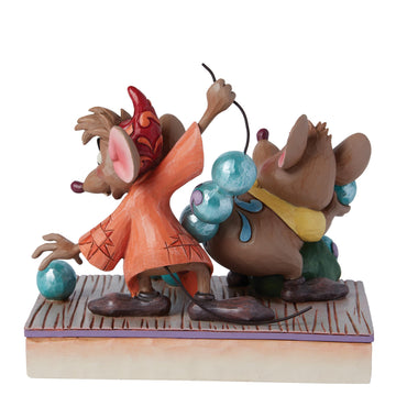 Enesco Disney Traditions Collection by Jim Shore Cinderella Jaq and Gus with Beads Figurine- Stone Resin Hand Painted Crafted Collectible Disney