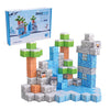 113PCS 1'' Magnetic Blocks, Magnetic Building Cube Toys for Kids, STEM Montessori Stacking, Sensory Education Toys for Toddlers Building World Set